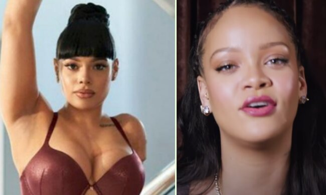 Рианна и ее модель