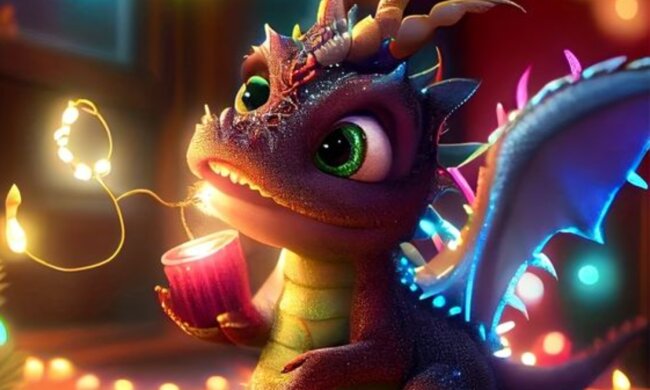 Дракон, символ 2024 року, фото Pinterest