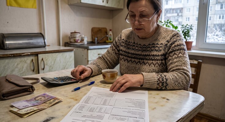 платіжка газ тепло комуналка
