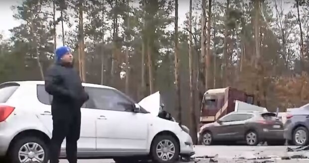 Аварія в Україні, скріншот: Youtube
