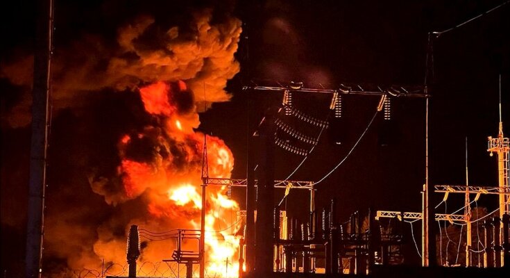 Российские удары по энергетике. Фото BBC