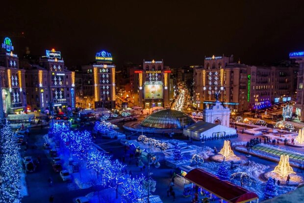 Новогодняя иллюминация в Киеве, Факты