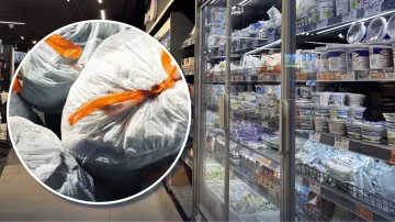 Продукти в АТБ та сміттєві мішки