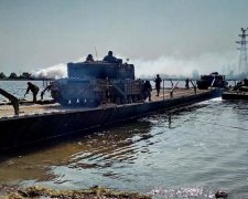 Украинские танки форсировали Днепр: фото