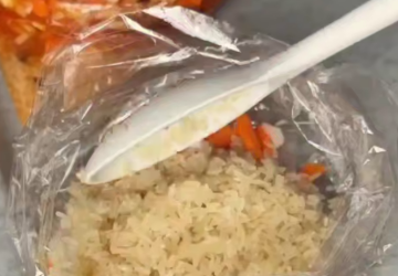 Плов в рукаве, кадр из видео