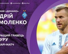 Ярмоленко визнаний найкращим гравцем туру чемпіонату України