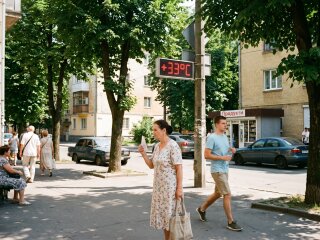 спека місто сонце термометр україна літо