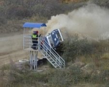 Камера зафільмувала страшну аварію на ралі
