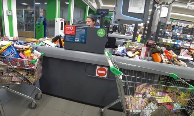 супермаркет, скріншот з відео