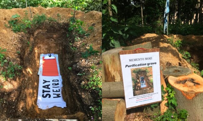 Студентам викопали могилу в університеті: відпочиньте та подумайте