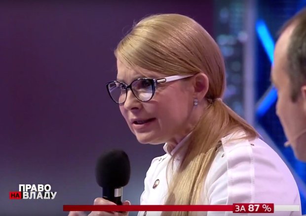 Юлія Тимошенко в ефірі "Право на владу"