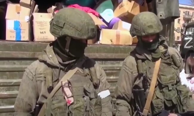 Российские оккупанты. Фото: скрин youtube