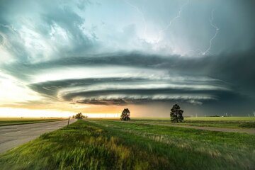 "Неймовірна суперячейка в Колорадо". Барлінгтон, США Фото: Guillaume Hobam / via WMO