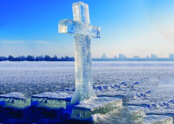 Прорубь на Крещение Господне