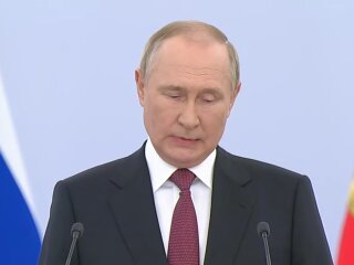 Володимир путін, кадр із звернення