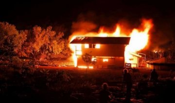 На Харківщині чоловік зарізав та спалив сусіда