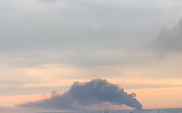 Взрыв в Киеве, скриншот из видео