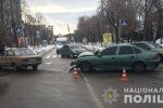 Под Киевом пьяный водитель протаранил автомобиль, фото: Национальная полиция