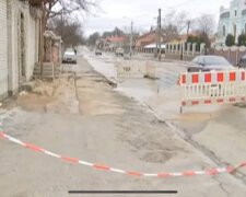 Київ, прорив труби, фото: скріншот з відео
