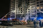російський дрон влучив у житловий будинок Київ пожежа
