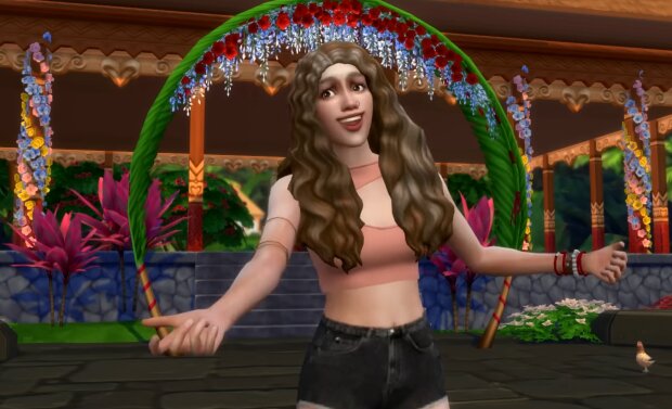 Фестиваль квітів і музики на острові Сулані, The Sims 4. Кадр з відео