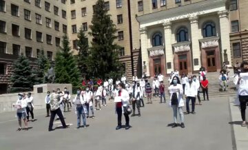 протест студентів, скріншот з відео