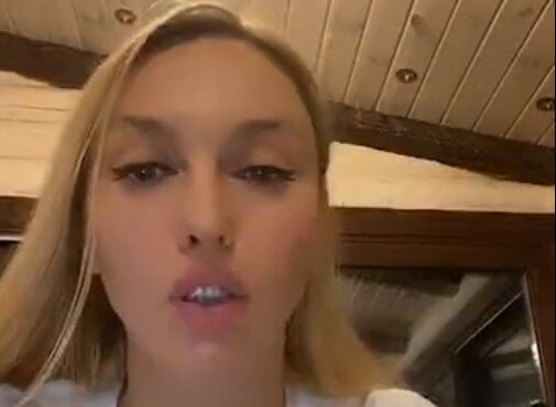 Полякова, скриншот из видео
