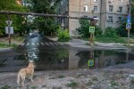 Вулиця Дніпра перетворилася в озеро з фонтаном, комунальники не поспішають – саме "минеться"