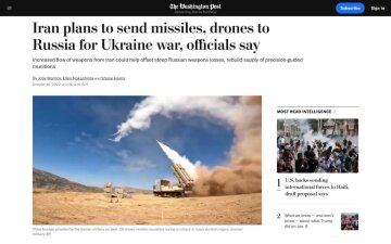 Іран хоче передати росії ракети, The Washington Post