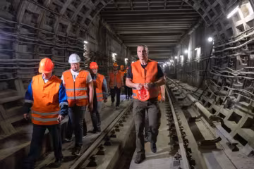 Віталій Кличко перевіряє тунелі Києва / фото: BBC