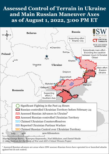 Карта боевых действий, фото: ISW