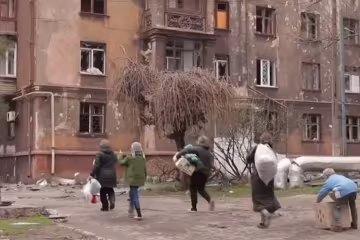 Разрушенный город, фото: скриншот из видео