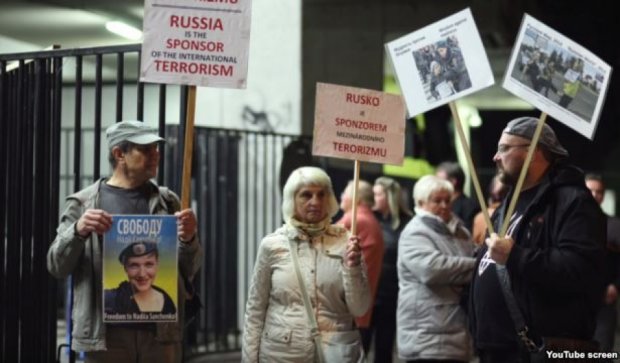 У Празі мітингували проти виступу російського військового ансамблю