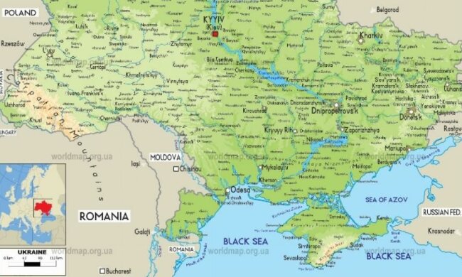 Поляки видали карту з російським Кримом (фото)