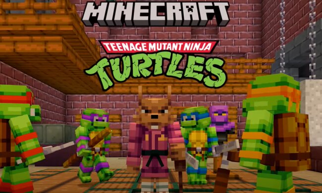 "Черепашки ниндзя" в Minecraft, скриншот: YouTube