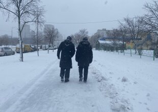 Украинцы, снег, зима. Фото: Знай.ua