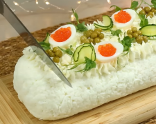 Салат-рулет, кадр из видео