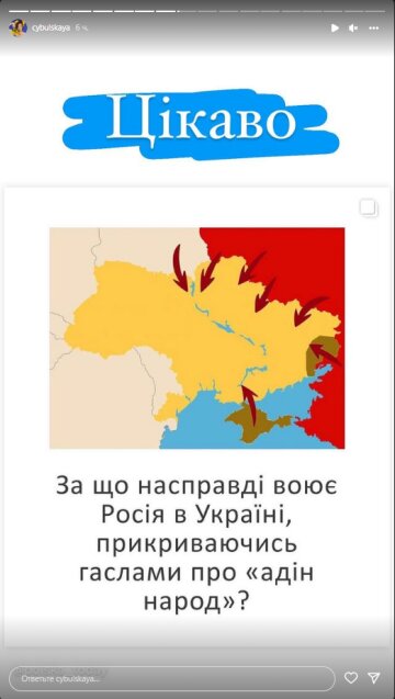 Ольга Цибульская, скриншот: Instagram Stories