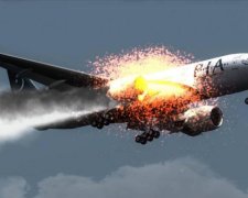 Палаючий літак змусив росіян молитися богу