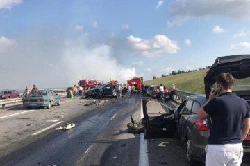 Автобус и два грузовика устроили месиво под Ростовом, есть жертвы