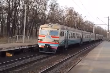 Електричка. Фото: скриншот з відео