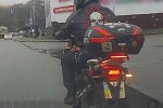 Мотоцикліст, фото: Facebook Патрульна поліція Києва