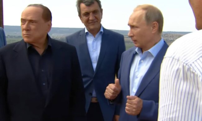 путін і Берлусконі: скріншот: YouTube