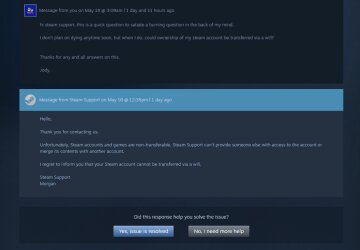 Обращение к Steam / фото: Reddit