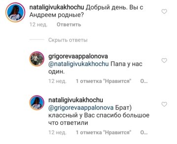 Суперечка під публікацією Андрія Григор'єва-Апполонова, скріншот: Instagram