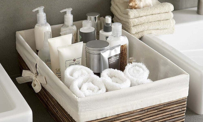 Косметика в ванной комнате