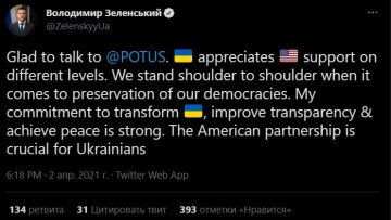 Публікація Володимира Зеленського, скріншот: Twitter