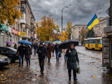 осіння погода дощ похолодання Україна