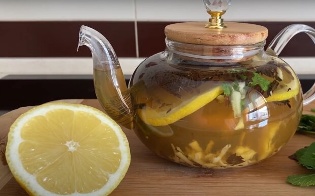 Чай и лимон. Фото: скрин youtube