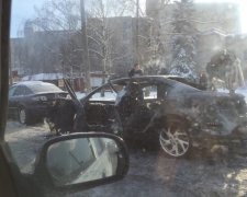 Адвокату «Топаза» спалили автомобіль в Харкові (відео)